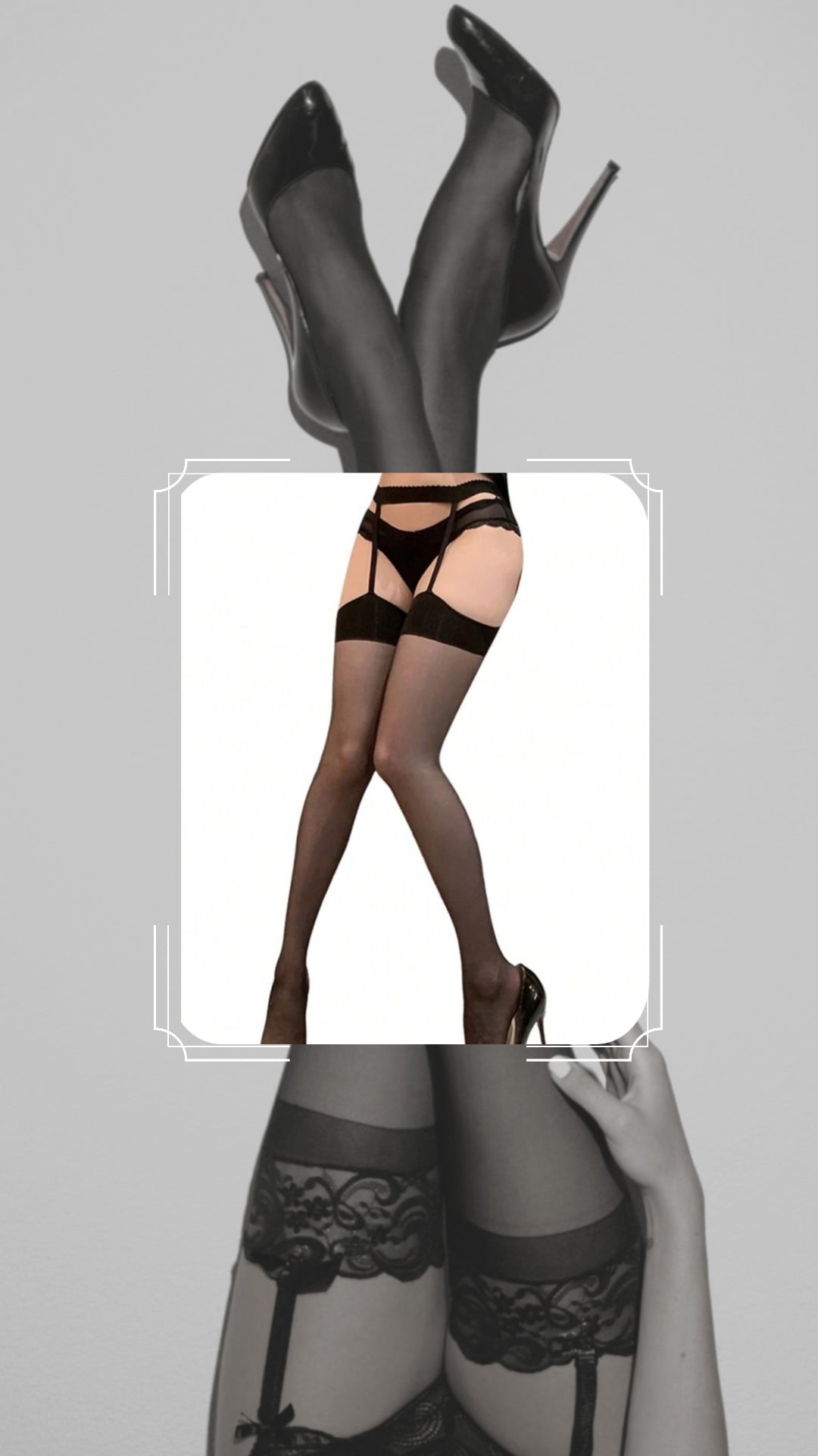 Over The Knee Socks With Suspender.