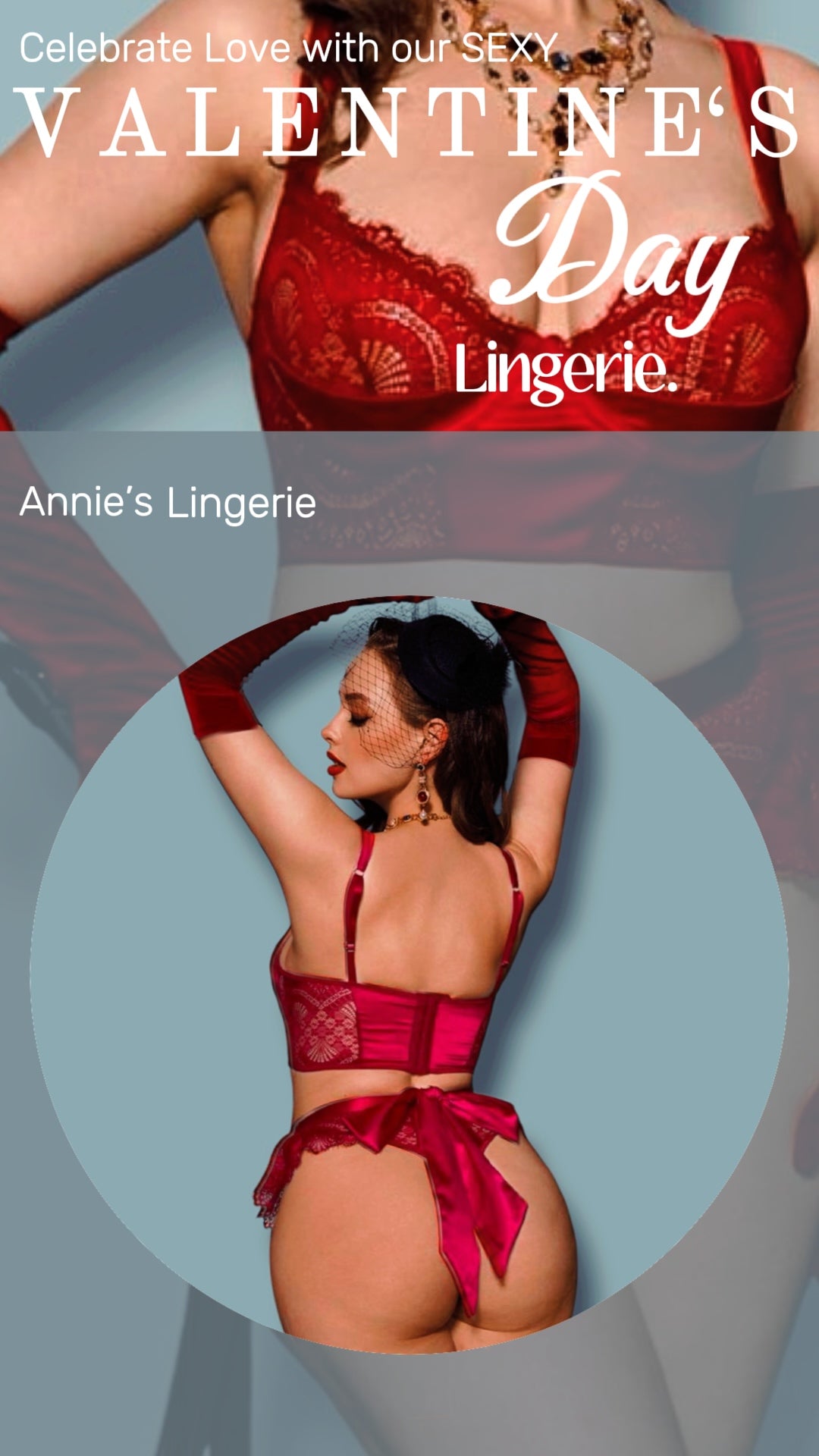 Burgundy Lace With Bow Set, Gloves Not Included.