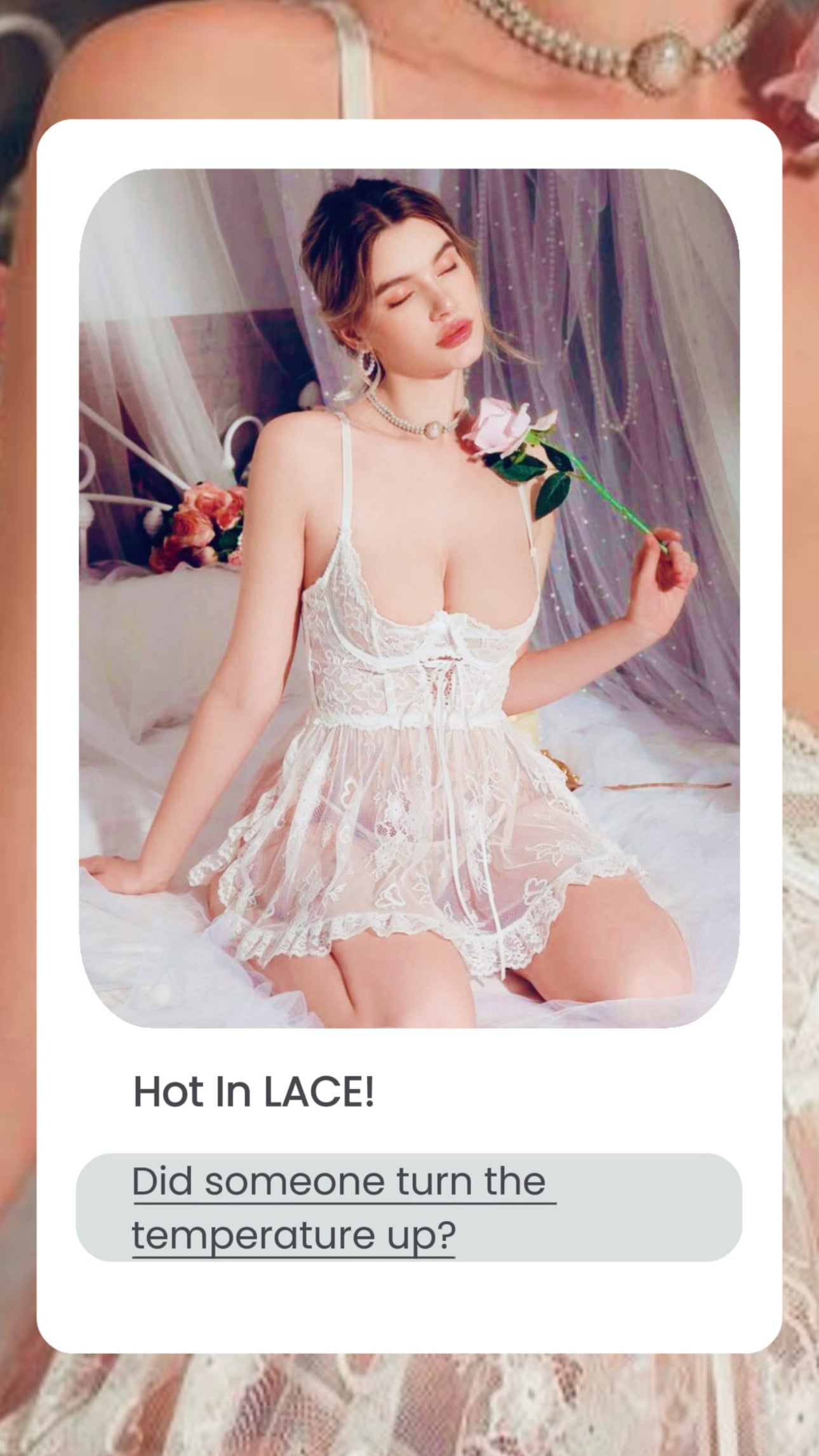 White Lace Nightgown.