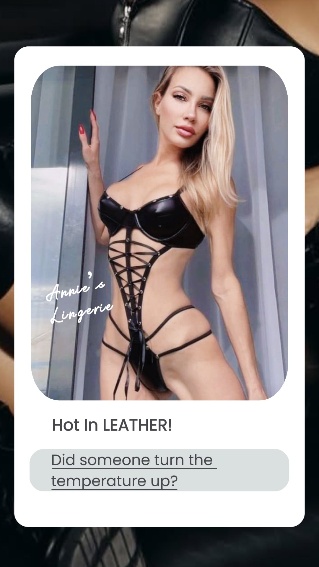 Leather Teddy Bodysuit.
