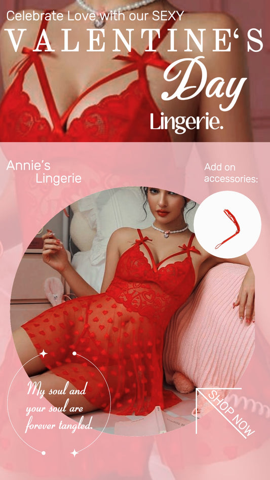 Red Lace nightgown