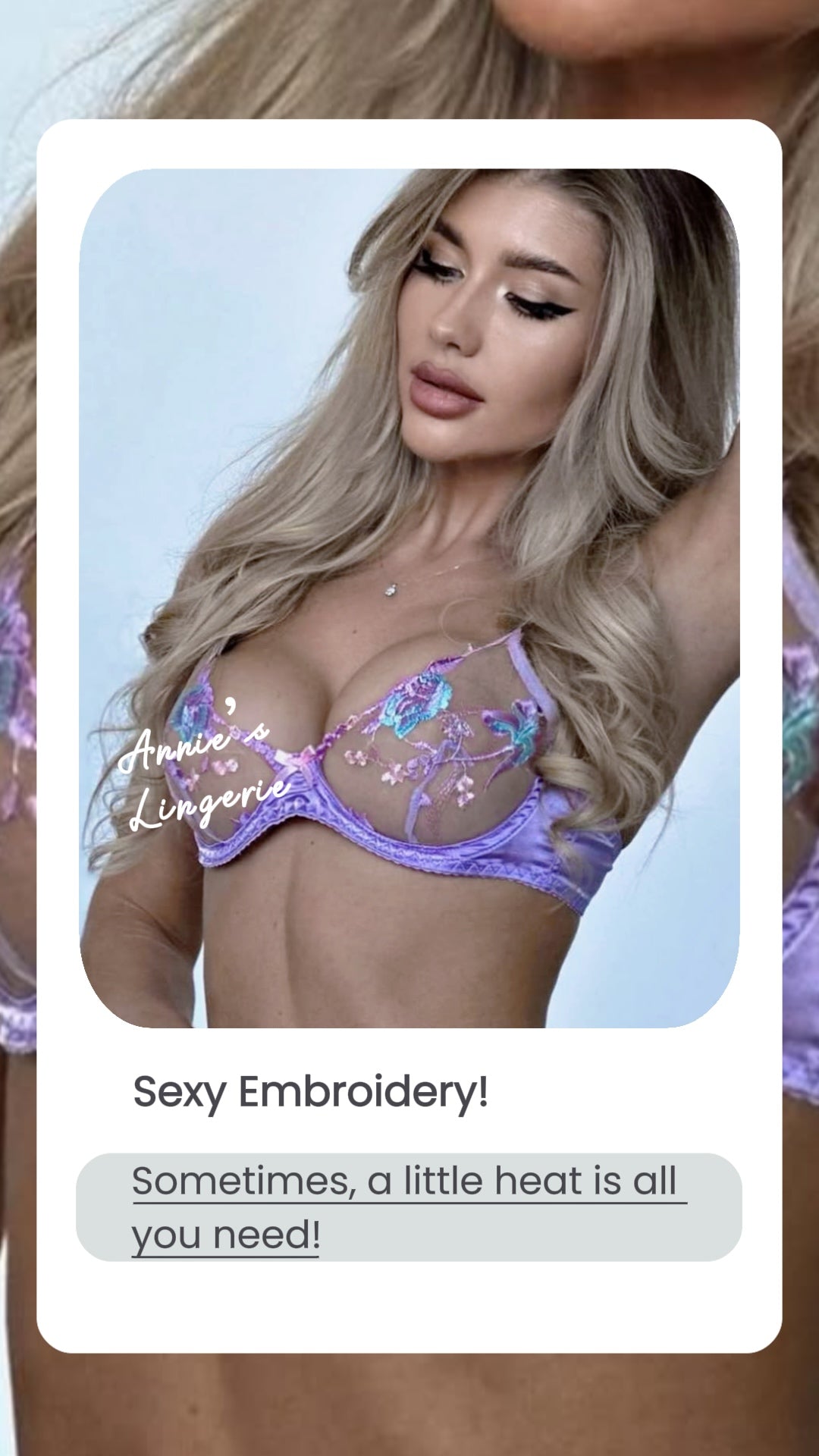 Sexy Bralette Embroidery.