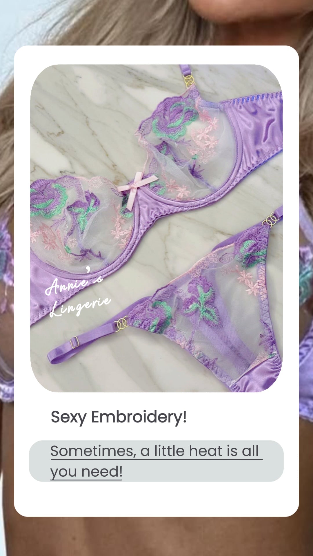 Sexy Bralette Embroidery.